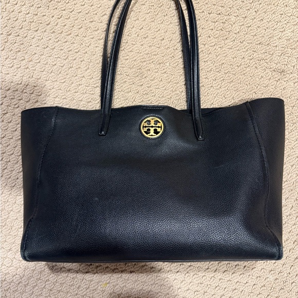 Tory Burch Black Leather Tote Bag - Picture 7 of 8